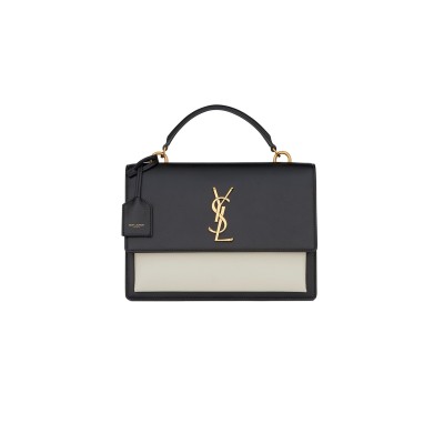 YSL SUNSET MEDIUM TOP HANDLE IN SMOOTH LEATHER 634723D42671031 (25*18*5cm)